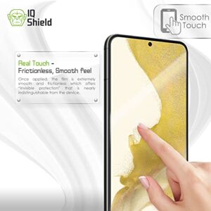 IQShield Screen Protector Compatible with Samsung Galaxy S22 (2-Pack) Anti-Bubble Clear TPU Film