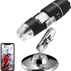 Digital Microscope USB HD Inspection Camera 50x-1000x Magnification with Stand Compatible with Samsung Galaxy, Android