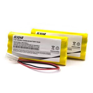 (2-pack) 7.2v 900mah ni-cd battery pack replacement for 118-0017 synergistic, custom-315 dantona, nic0626 interstate, osa026 osi emergency/exit light