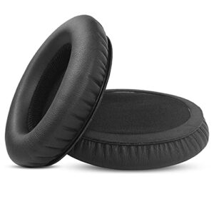 TaiZiChangQin KNS8400 Ear Pads Headband Ear Cushions Earpads Replacement Compatible with KRK KNS 8400 KNS 6400 Headphone Protein Leather Black