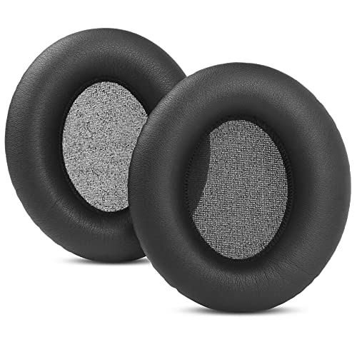 TaiZiChangQin KNS8400 Ear Pads Headband Ear Cushions Earpads Replacement Compatible with KRK KNS 8400 KNS 6400 Headphone Protein Leather Black