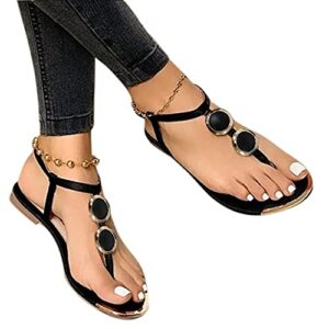 noldares womens sandals casual summer espadrille platform sandals open toe strappy wedge sandals, z41 black, 8.5