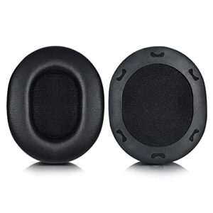 ath-m70x earpads replacement protein leather ear pads cushions cover repair parts compatible with audio-technica ath-m70x closed-back dynamic professional studio monitor headphones (black)