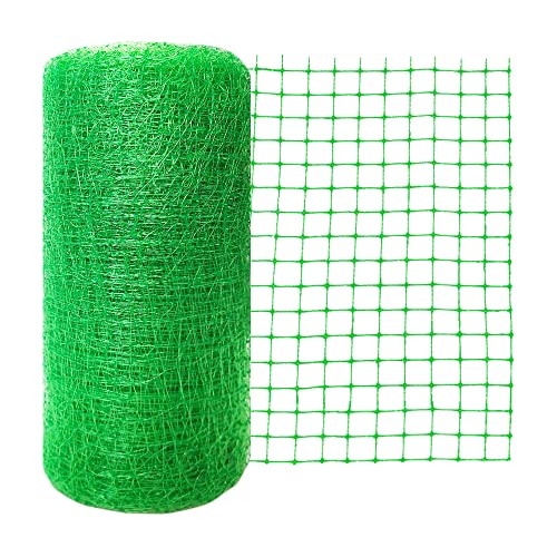 JUNKOGO Garden Netting, 7 x 100 Ft, Safe Against Bird, Squirrel, Deer and Other Pests, Extra Strong Bird Netting for Garden, Garden Fence Net, Protect Vegetables, Plants and Fruit Trees, Green