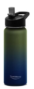 kemisant water bottle insulated vacuum bottle thermos flask-big mouth with straw/flip lid alterative