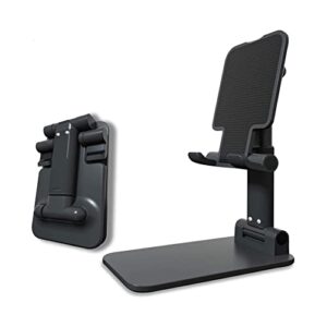 usstarstore adjustable cell phone stand for desk, angle height adjustable cell phone stand for desk, case friendly phone holder stand for desk (black 7 oz)