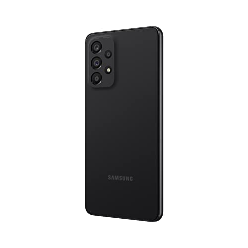 SAMSUNG A33 5G + 4G LTE (128GB+6GB) 6.4" 48MP Quad Camera Factory Unlocked (NOT Verizon Boost At&t Cricket Straight) SM-A336M/DSN (25W Charging Cube Bundle, Awesome Black)