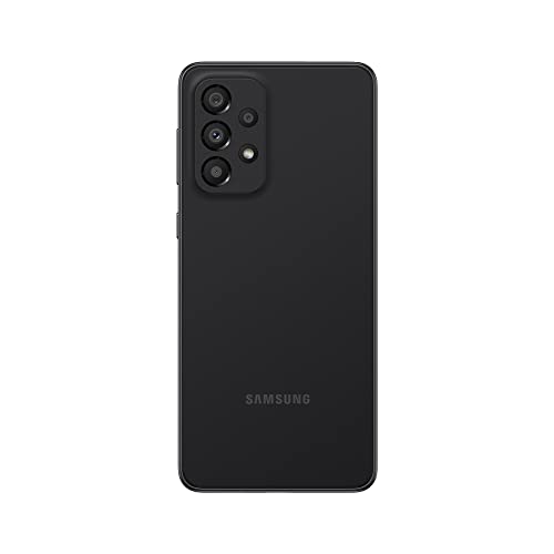 SAMSUNG A33 5G + 4G LTE (128GB+6GB) 6.4" 48MP Quad Camera Factory Unlocked (NOT Verizon Boost At&t Cricket Straight) SM-A336M/DSN (25W Charging Cube Bundle, Awesome Black)