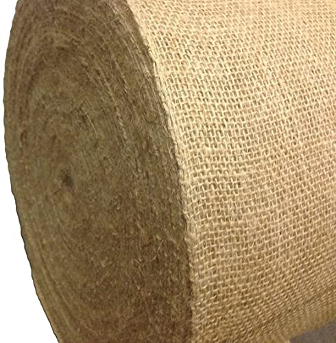 18" Wide 100% Natural Jute Upholstery Burlap Roll (5 Yards)