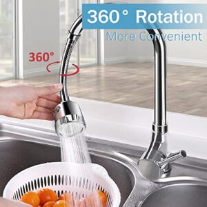 Kitchen Faucet Sprayer Attachment 360° Rotatable Anti-Splash Water Saving Tap Kitchen Faucet Head Faucet Extender with Universal Adapter Set Kitchen Sink Accessories Tools