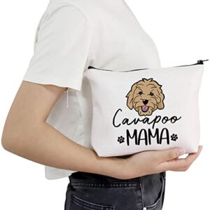 POFULL Cavapoo Dog Mum Gift Pet Gift for Women Cavapoo Gifts Cavapoo Dog Lovers Gift (Cavapoo MAMA bag)