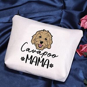 POFULL Cavapoo Dog Mum Gift Pet Gift for Women Cavapoo Gifts Cavapoo Dog Lovers Gift (Cavapoo MAMA bag)