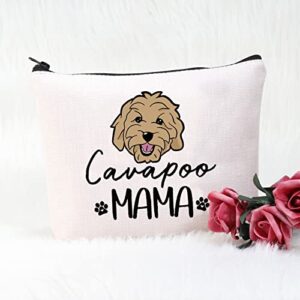 POFULL Cavapoo Dog Mum Gift Pet Gift for Women Cavapoo Gifts Cavapoo Dog Lovers Gift (Cavapoo MAMA bag)
