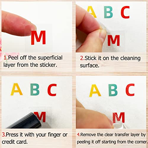 2Sheets Large 1Inch Transfer Print Letter Stickers for Water Bottle Waterproof Alphabet Stickers Letters New Craft Letters Scrapbooking Stickers Scrapbooking Supplies