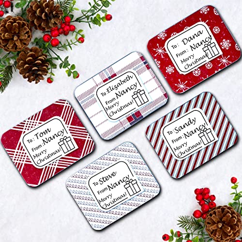 Gift Card Holder Tin Boxes for Christmas - 10 Unique Tins Holders with Lids for Gift Cards & Money - Perfect for Birthday Easter Valentines Any Holiday - Custom Red White Boxed for Easy Gift Giving