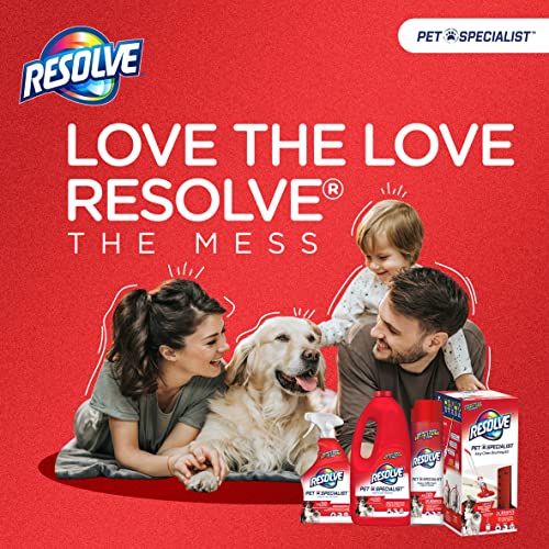 Resolve Pet Specialist Easy Clean Brushing Kit includes Heavy Traffic Foam Carpet Cleaner, 22oz