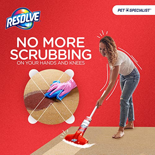 Resolve Pet Specialist Easy Clean Brushing Kit includes Heavy Traffic Foam Carpet Cleaner, 22oz