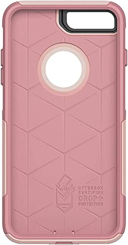 OtterBox Commuter Series Case for iPhone 8 Plus & iPhone 7 Plus (ONLY) - (Not Compatible with Other iPhone 7/8 Models) - with Screen Protector - Bundle Packaging - Ballet Way (Pink Salt/Blush)