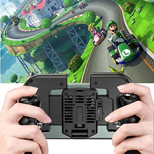 NGHTMRE Mobile Game Controller Six-Finger Operation Convenient Phone Holder 4in1 multitask controller for Fortnite PUBG Knives Out Cross Fire,Call of Duty,Rules of Survival