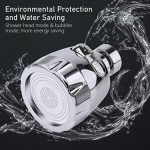 Faucet Extender Jaywayne Kitchen Faucet Sprayer Attachment Movable 360° Rotatable Anti -Splash Water Saving Tap Faucet Extender with Universal Adapter Set Kitchen Sink Accessories Tools