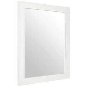 ruomeng rectangular wall mirror 16" x 20" for bathroom, bedroom, entryway, living room, white