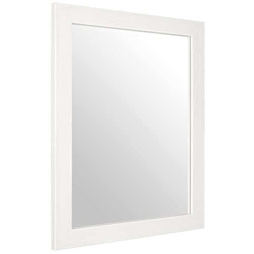 Ruomeng Rectangular Wall Mirror 16" x 20" for Bathroom, Bedroom, Entryway, Living Room, White