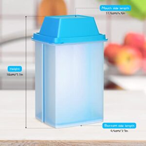 CHENGU Jalapeno Container Pickle Containers with Strainers Pickle Jar Containers Square Jalapeno Dispenser Large Pickle Keeper Pickled Food Container for Home Kitchen Supplies (Blue)
