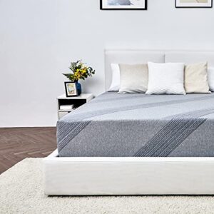 kislot hybrid twin mattress, 12 inch cool gel memory foam and medium-firm innerspring bed in a box with breathable cover