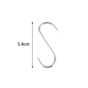 10pcs Stainless Steel S Shaped Clasps Hooks Kitchen Household Hanger Storage Holders Organizer Hooks & Rails Home Tools