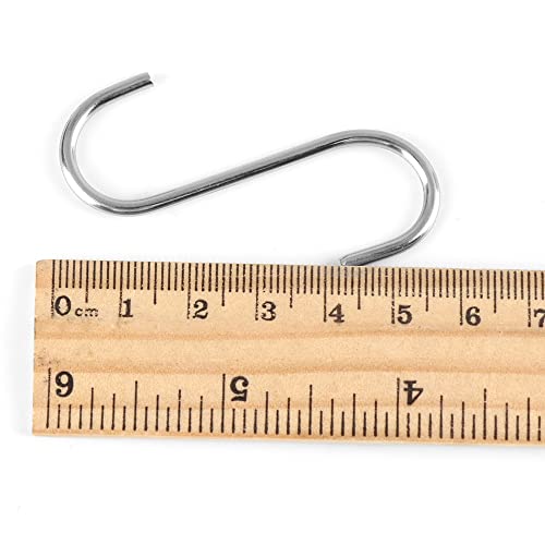 10pcs Stainless Steel S Shaped Clasps Hooks Kitchen Household Hanger Storage Holders Organizer Hooks & Rails Home Tools