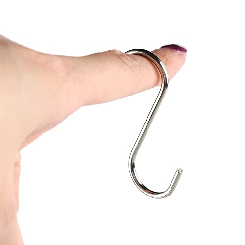 10pcs Stainless Steel S Shaped Clasps Hooks Kitchen Household Hanger Storage Holders Organizer Hooks & Rails Home Tools