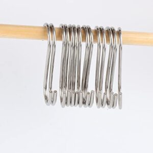 10pcs Stainless Steel S Shaped Clasps Hooks Kitchen Household Hanger Storage Holders Organizer Hooks & Rails Home Tools