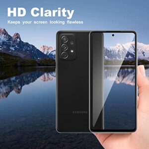 TQLGY 3 Pack Screen Protector for Samsung Galaxy A53 5G with 3 Pack Camera Lens Protector, Tempered Glass Film, 9H Hardness - HD - Bubble Free - Anti-Scratch - Easy Installation