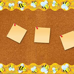 Bee Bulletin Board Set - Bumble Bee Bulletin Board Border, Honey Bee Cutouts for Classroom, Mini Reward Card |for Back to School Bees Hive Theme Wall Decorations, Gender Reveal, Birthday Party Decor