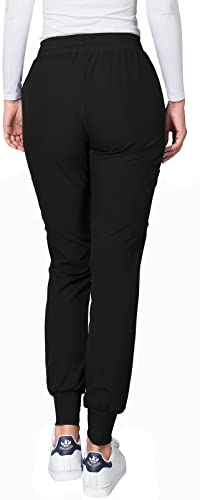 Minty Mint Women's Black Medical Scrubs Nurse Doctor 7733d46 Uniform Medical Scrub 5 Pocket Cargo Pants Women Juniors Medical Scrub Nurse Doctor 7733d46 Black S