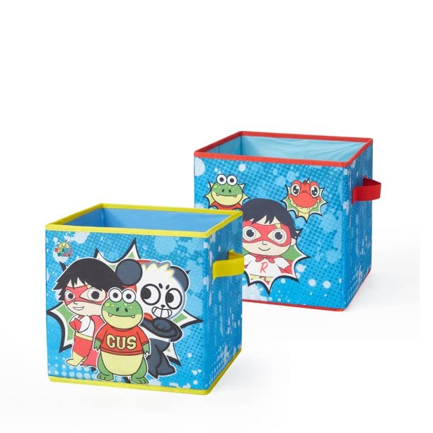 Ryan’s World Collapsible Pop Up Hamper and 2-Pack Storage Cubes