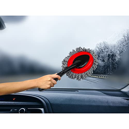 Detailer's Preference Mini Microfiber Duster Brush with Spade Head for Car and Home