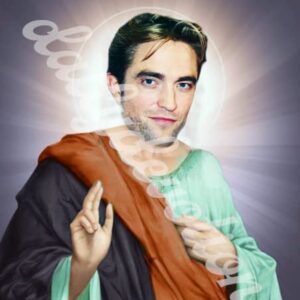 Robert Pattinson Celebrity Parody Devotional Prayer Candle