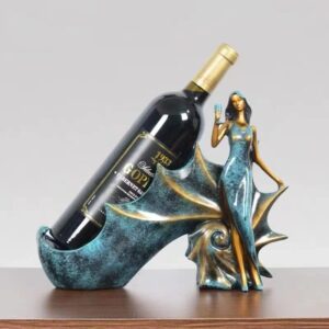 cicodonagift wine bottle holder -belle sea decor perfect for home kitchen decor & kitchen storage rack