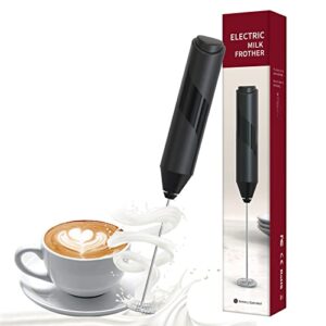 maexus milk frother handheld, electric milk frother for coffee, coffee frother electric whisk drink mixer for lattes milk coffee cappuccino frappe, cold foam milk frother battery operated