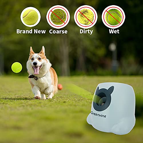 Greenvine Automatic Dog Ball Launcher Interactive Ball Thrower Fetch it Machine 6 Balls Included