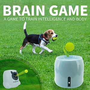 Greenvine Automatic Dog Ball Launcher Interactive Ball Thrower Fetch it Machine 6 Balls Included