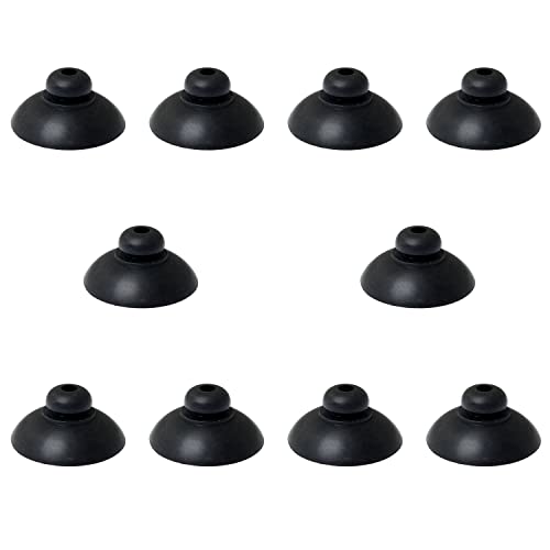 DZS ELEC Suction Cup 10pcs 28mm/1.1Inch Diameter Aquarium Fish Tank Suction Cup Clip Sucker Black Suction Cup Holder for Tank Pump, Overhead Line Tube, Pet Supplies