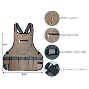 Garden Compost Bin with Garden Work Apron,Great Gardening Gifts for Women Men Lawn Care