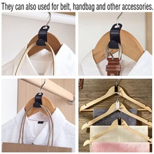 HOLLIHI 100 Pcs Clothes Hanger Connector Hooks,Plastic Cascading Hanger Hooks Extender Clips Connection Hooks,Space Saving Wardrobe Clothing Outfit Hangers Hooks for Organizer Closet Cabinet, 5 Colors