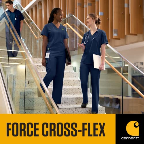 Carhartt Force Cross-Flex Women’s V-Neck Tech Top — Amethyst, X-Large