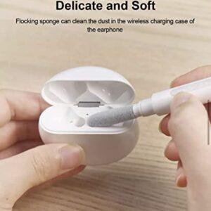 Headphone and Charging Port Cleaning Pen 3-in-1 Tool for Ear Buds Air Pods Bluetooth Earphones Cleans Ear Wax, Dirt, Dust and More