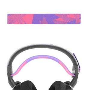 geekria flex fabric headband pad compatible with steelseries arctis 7, arctis 9x, arctis pro, headphones replacement band, headset head cushion cover repair part (fuchsia)