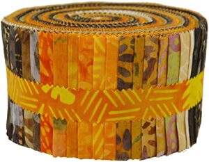 java batiks wheatfield strips 40 2.5-inch strips jelly roll maywood studio (st-masjab-whe)