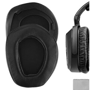 geekria elite sheepskin replacement ear pads for sennheiser rs195 hdr195 rs185 hdr185 hdr175 rs175 hdr165 rs165 headphones ear cushions, headset earpads, ear cups repair parts (black)
